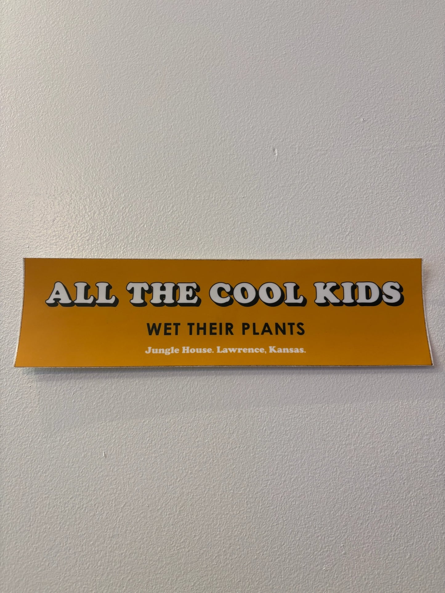 Large Cool Kids Wet Their Plants Sticker