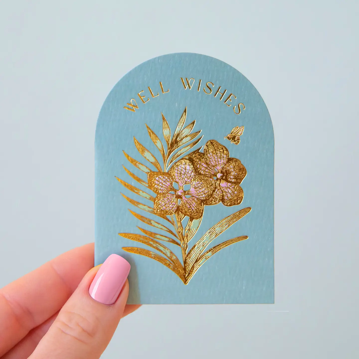 Well Wishes Orchid Mini Card