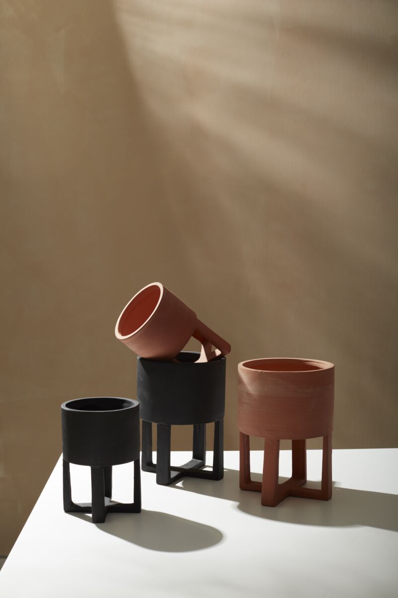 Santurce Footed Pot Terracotta 5 inch