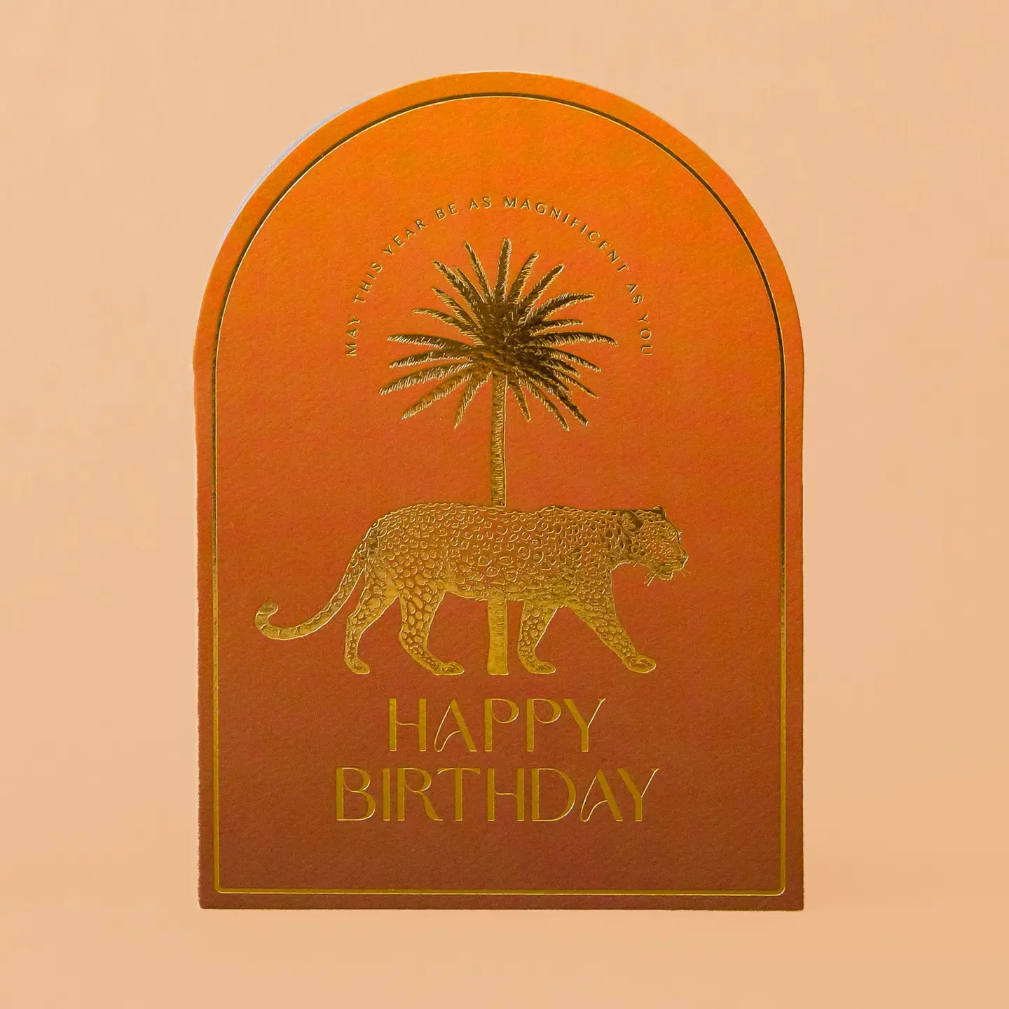 Magnificent Birthday Card Leopard