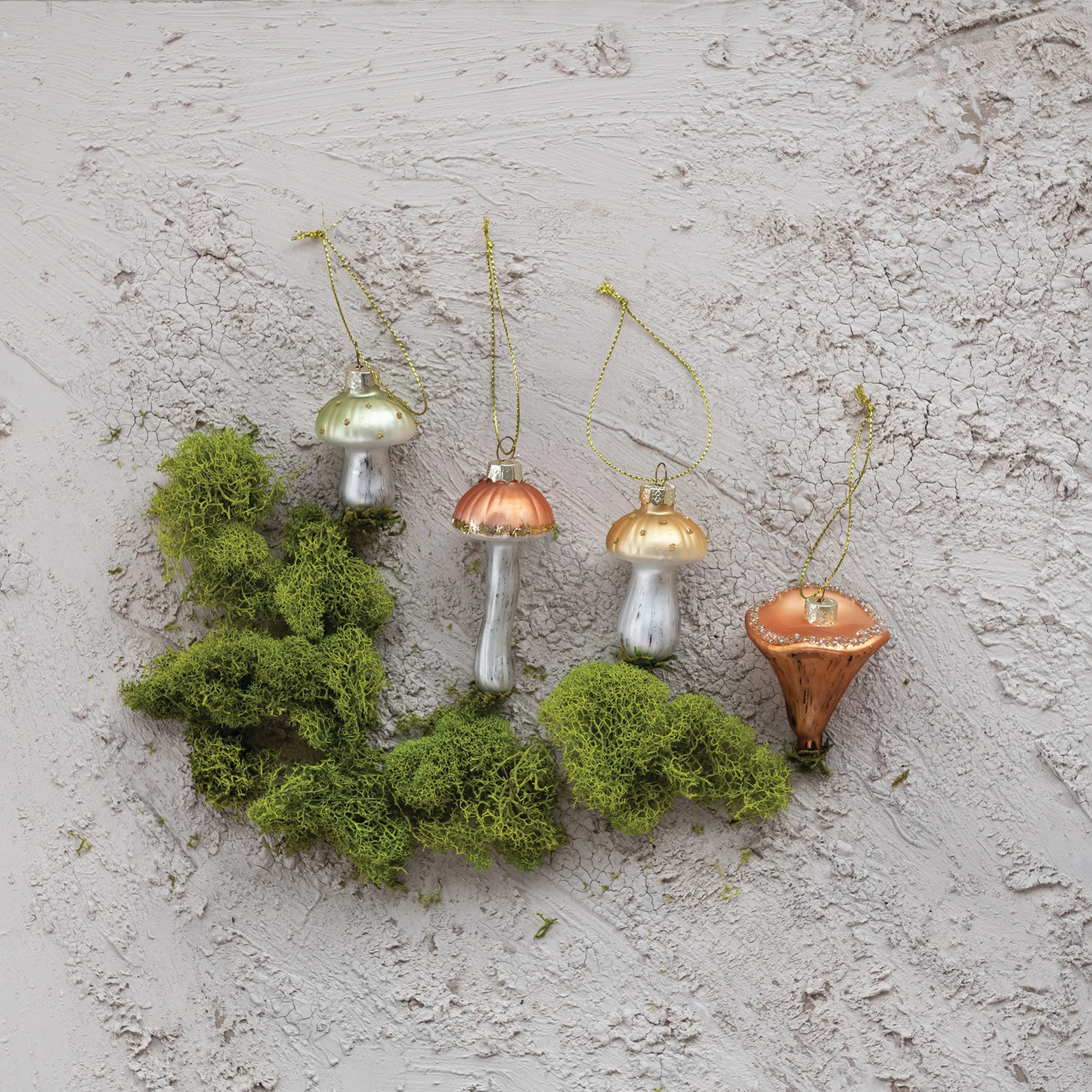 Glass Mushroom Ornament Assorted