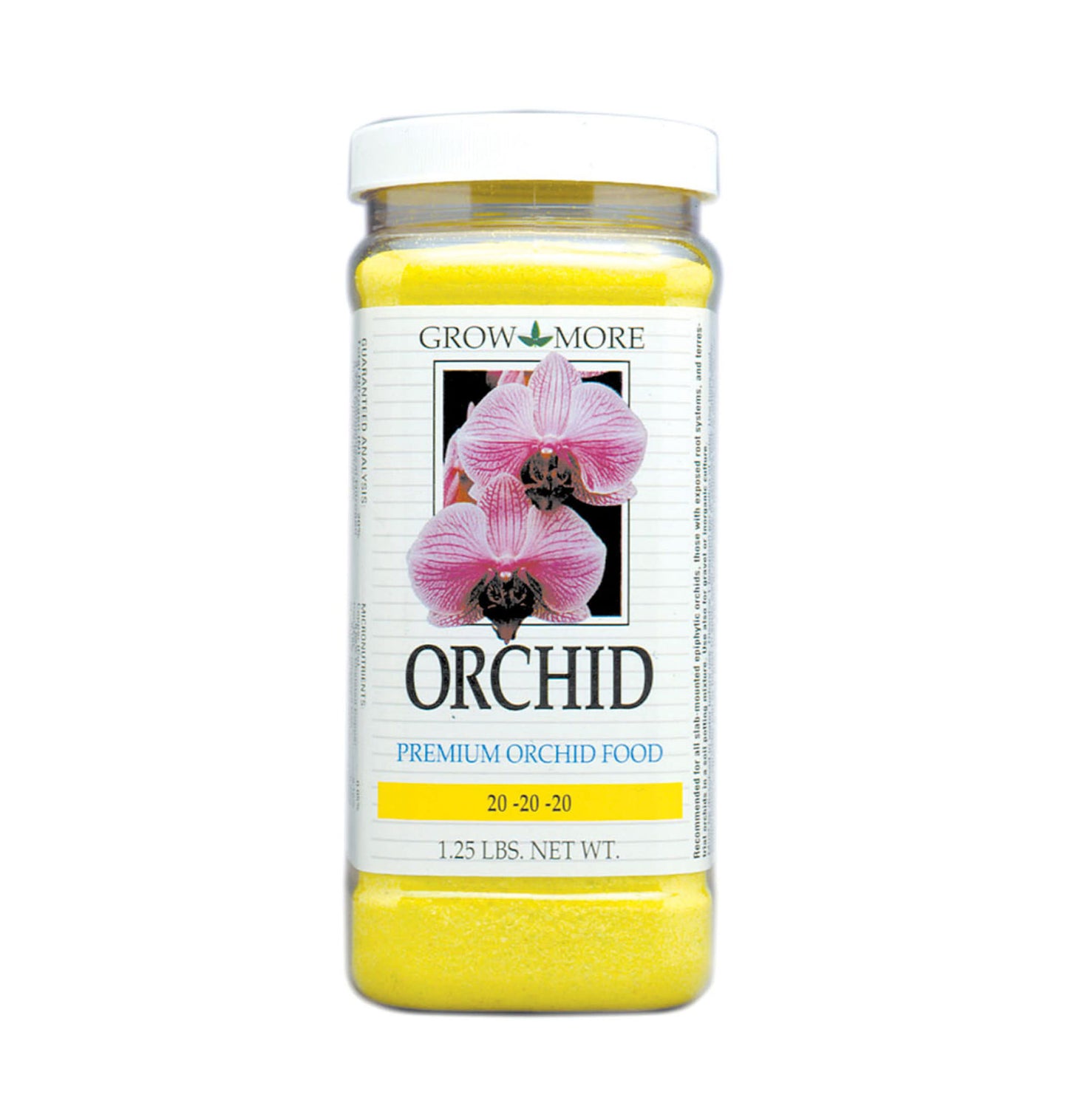 Maintenance Orchid Fertilizer Grow More 20-20-20 1.25 lb