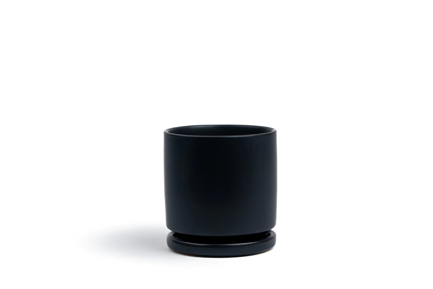 Momma Pots Cylinder w/ Saucer Black