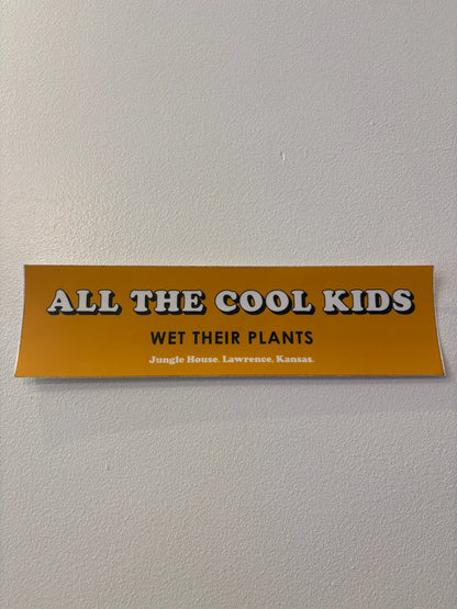 Large Cool Kids Wet Their Plants Sticker