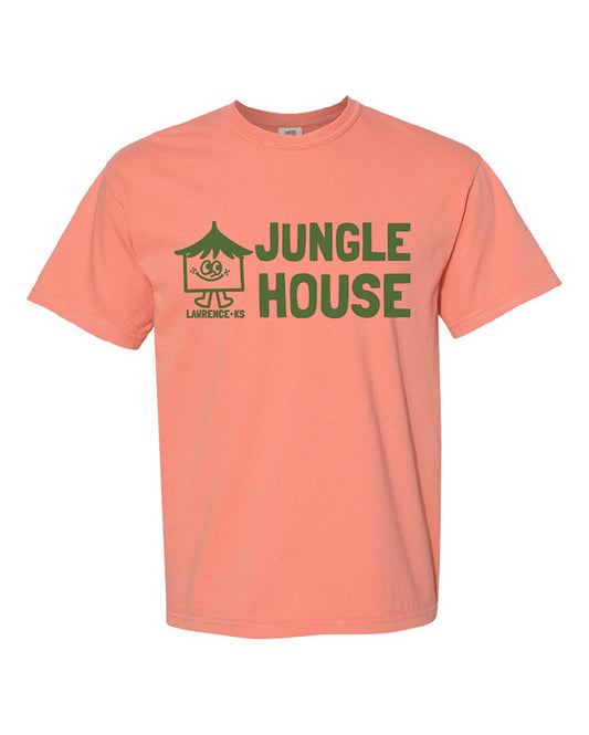 Happy House Logo T-Shirt on Terracotta