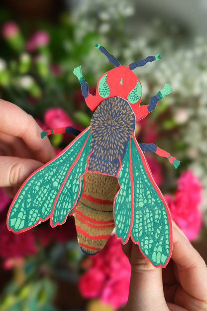 Wasp Greeting Card C5 Large