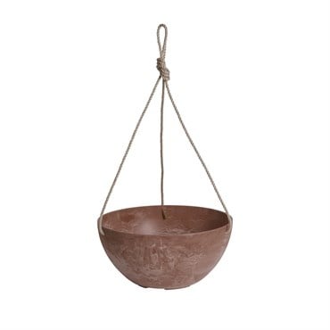 Artstone Hanging Pot Rust 10 inch
