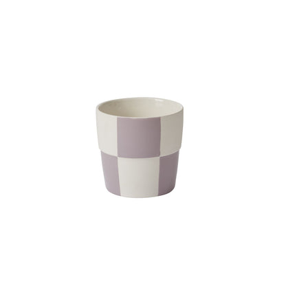 Checkerboard Pot - Lavender 5 inch