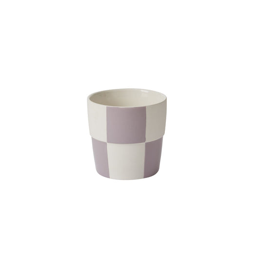 Checkerboard Pot - Lavender 5 inch
