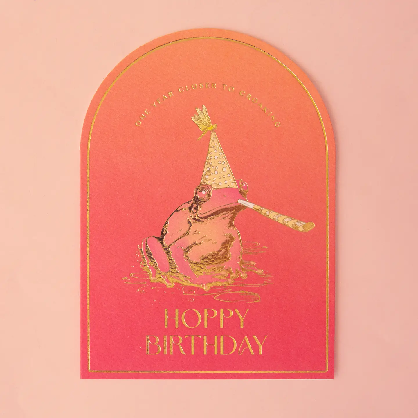 Croaking Birthday Card Hoppy Birthday