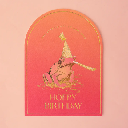 Croaking Birthday Card Hoppy Birthday