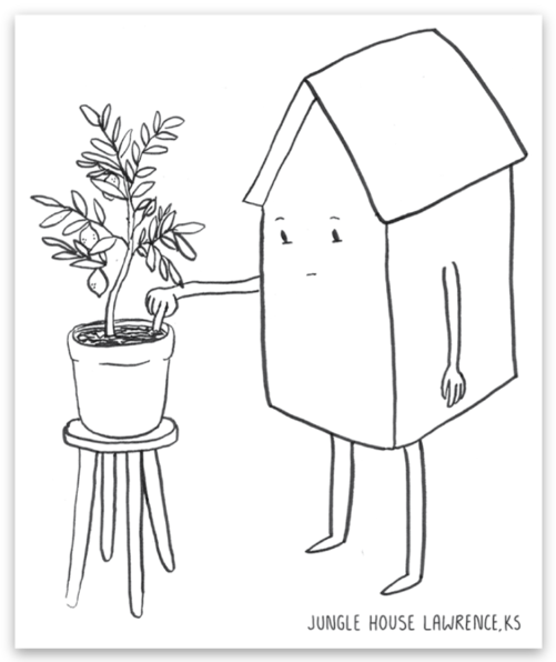 Jungle House Character Sticker