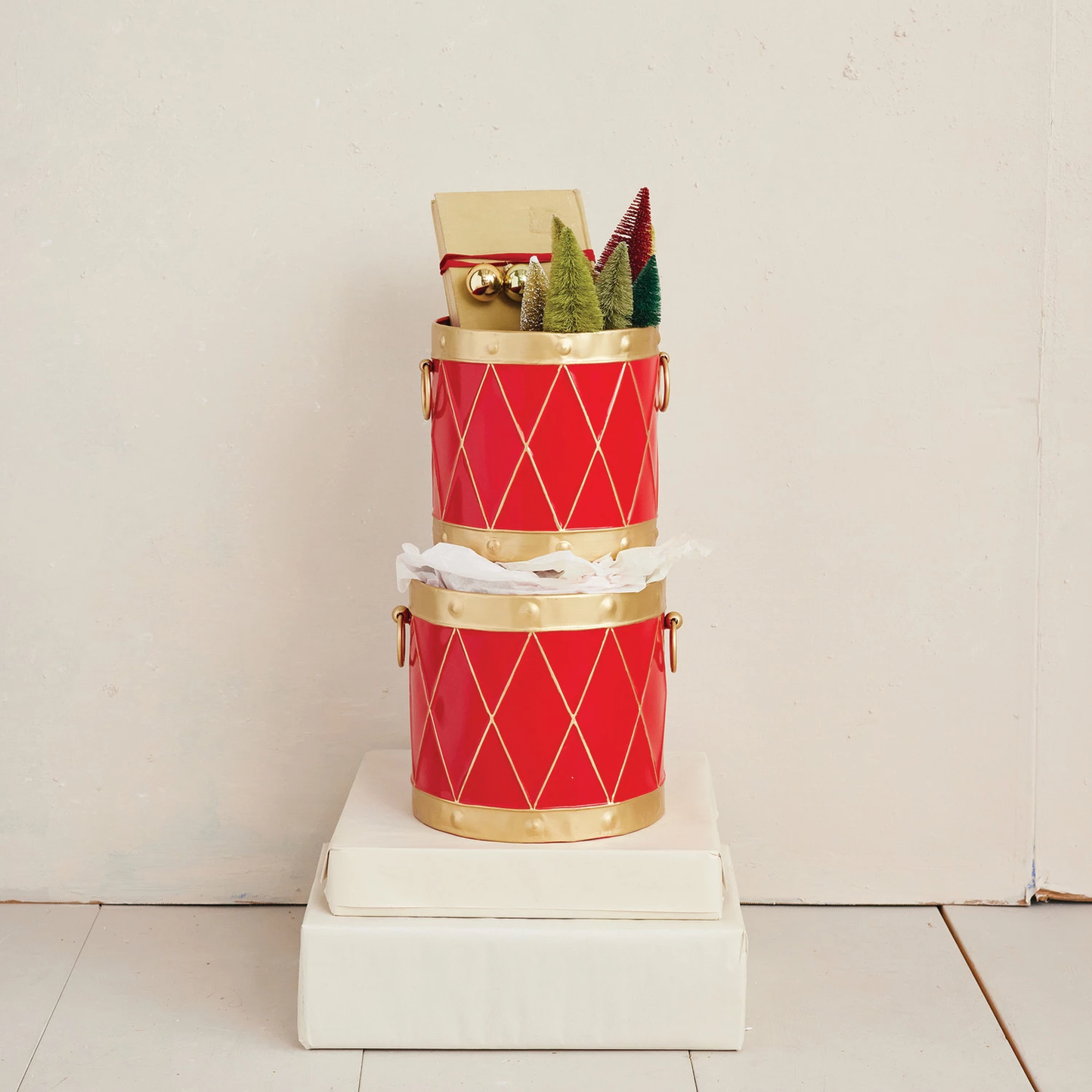 Metal Drum Pot Bucket - Large 9 inch