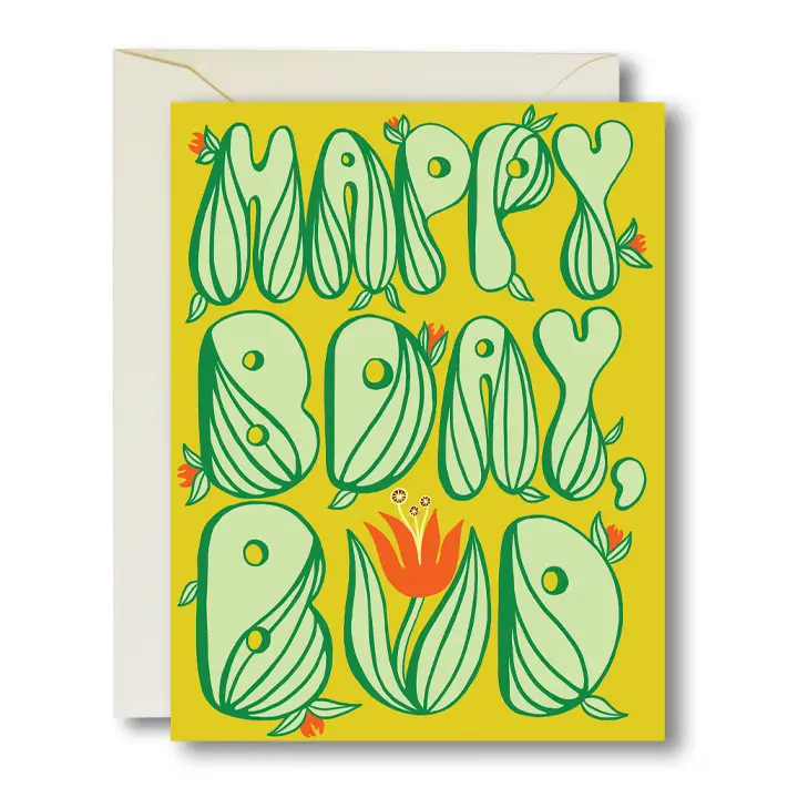 Happy Birthday Bud Card