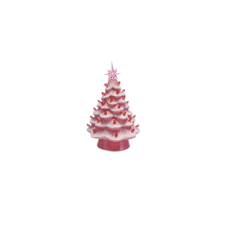 Pink Ceramic LED Christmas Tree *local delivery only*