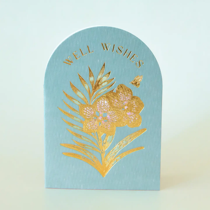 Well Wishes Orchid Mini Card
