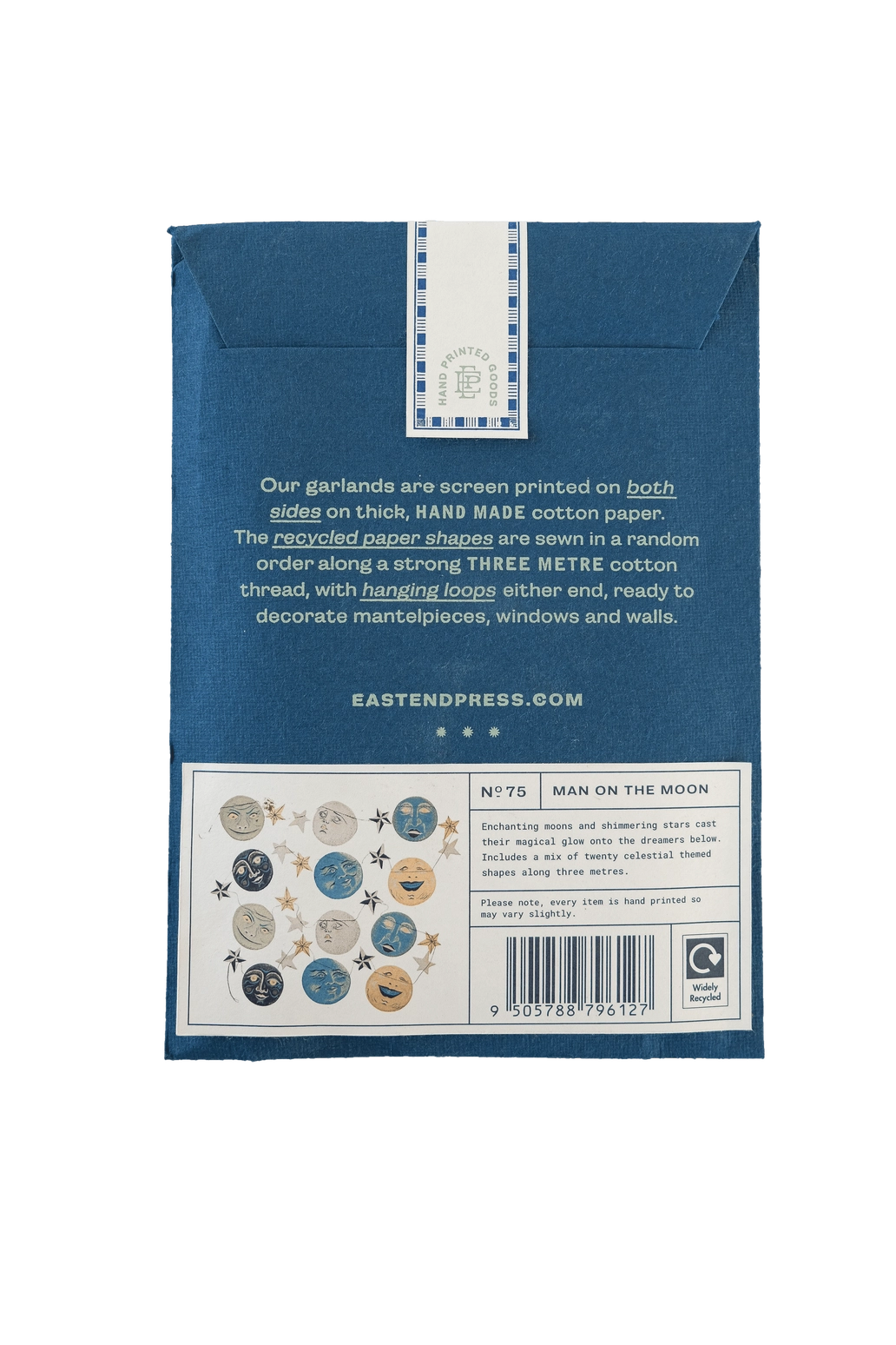 Man in the Moon Sewn Garland