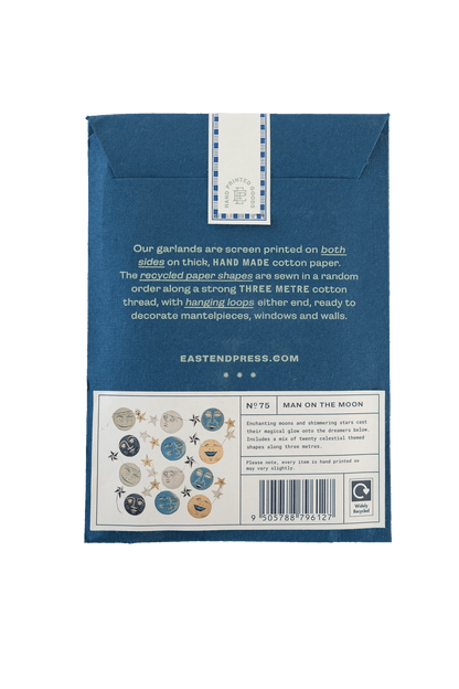 Man in the Moon Sewn Garland