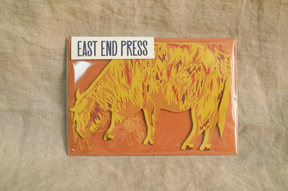 Highland Cow Greeting Card