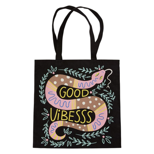 Good Vibesss Snake Tote Bag