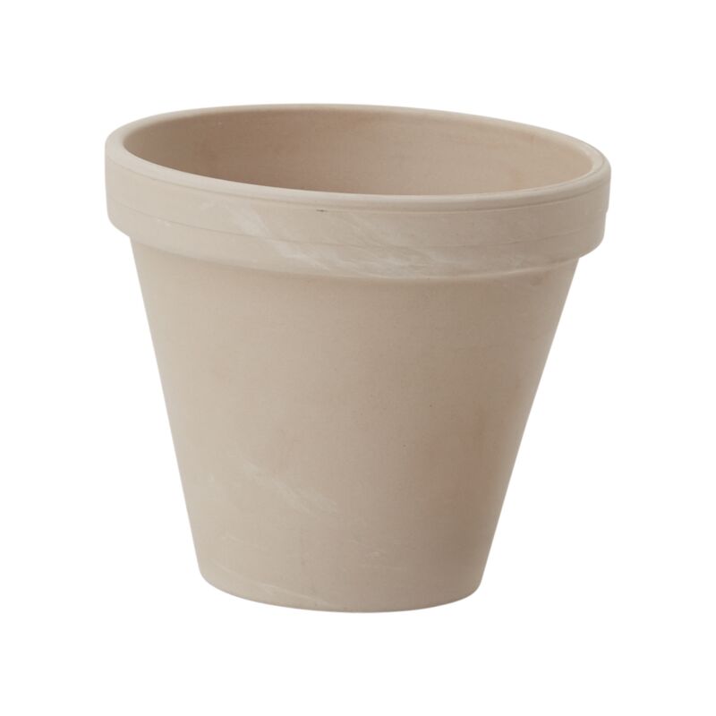 Granite Marble White Clay Pot