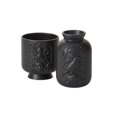 Black Magic Raven Vase