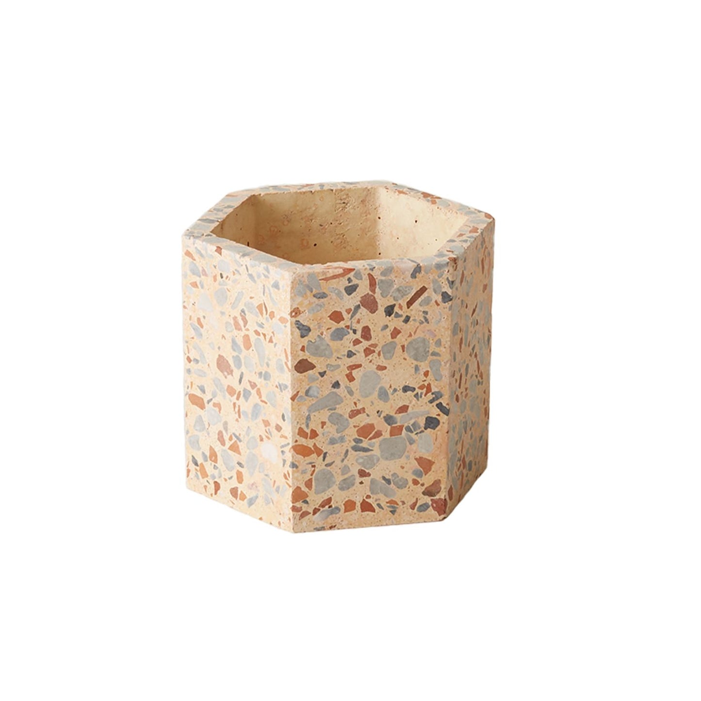 Boko Terrazzo Hex Pot 3.5 inch