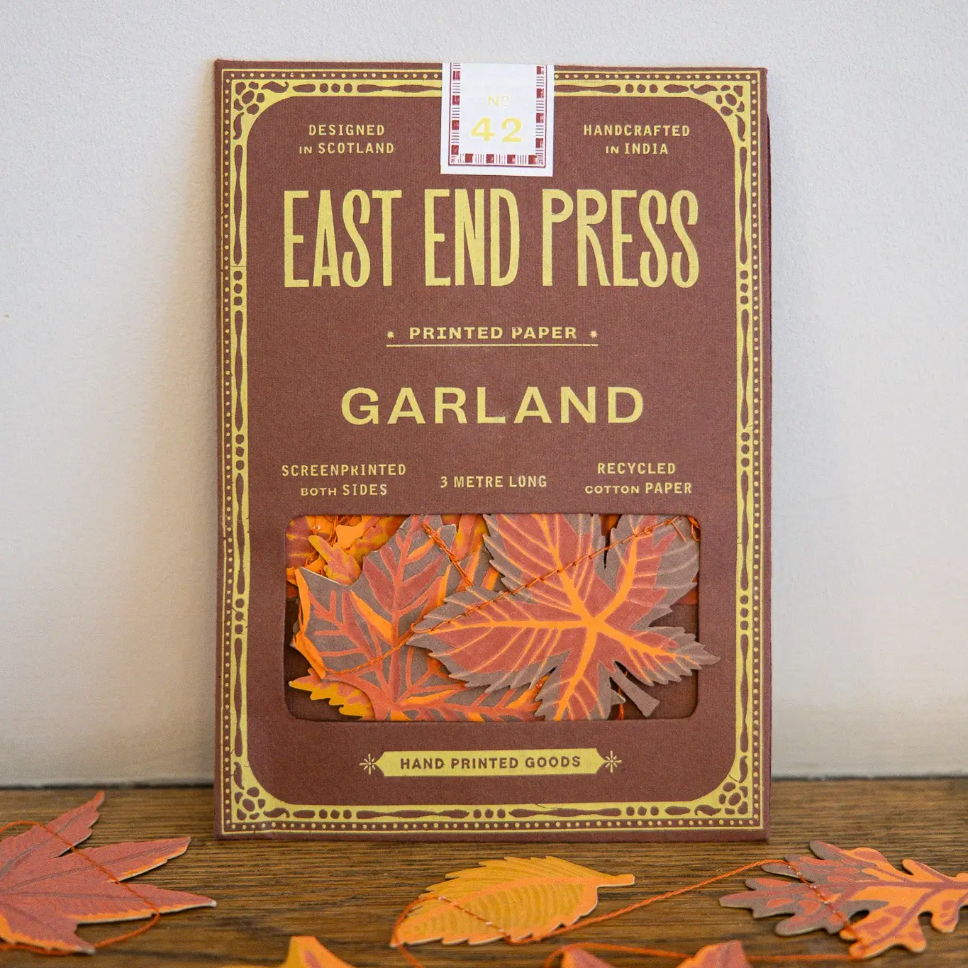 Autumn Leaves Sewn Garland