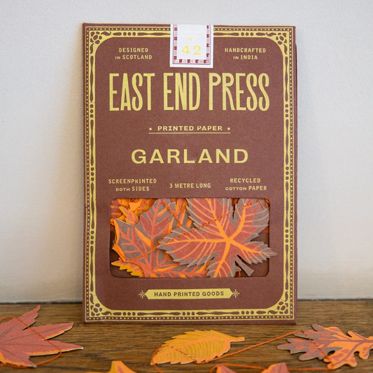 Autumn Leaves Sewn Garland