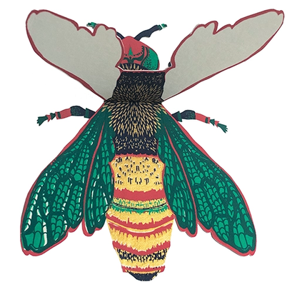 Wasp Greeting Card C5 Large