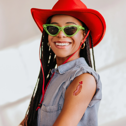 Tattly Temporary Cowboy Hotdog Tattoo