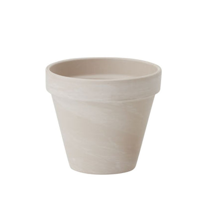 Granite Marble White Clay Pot