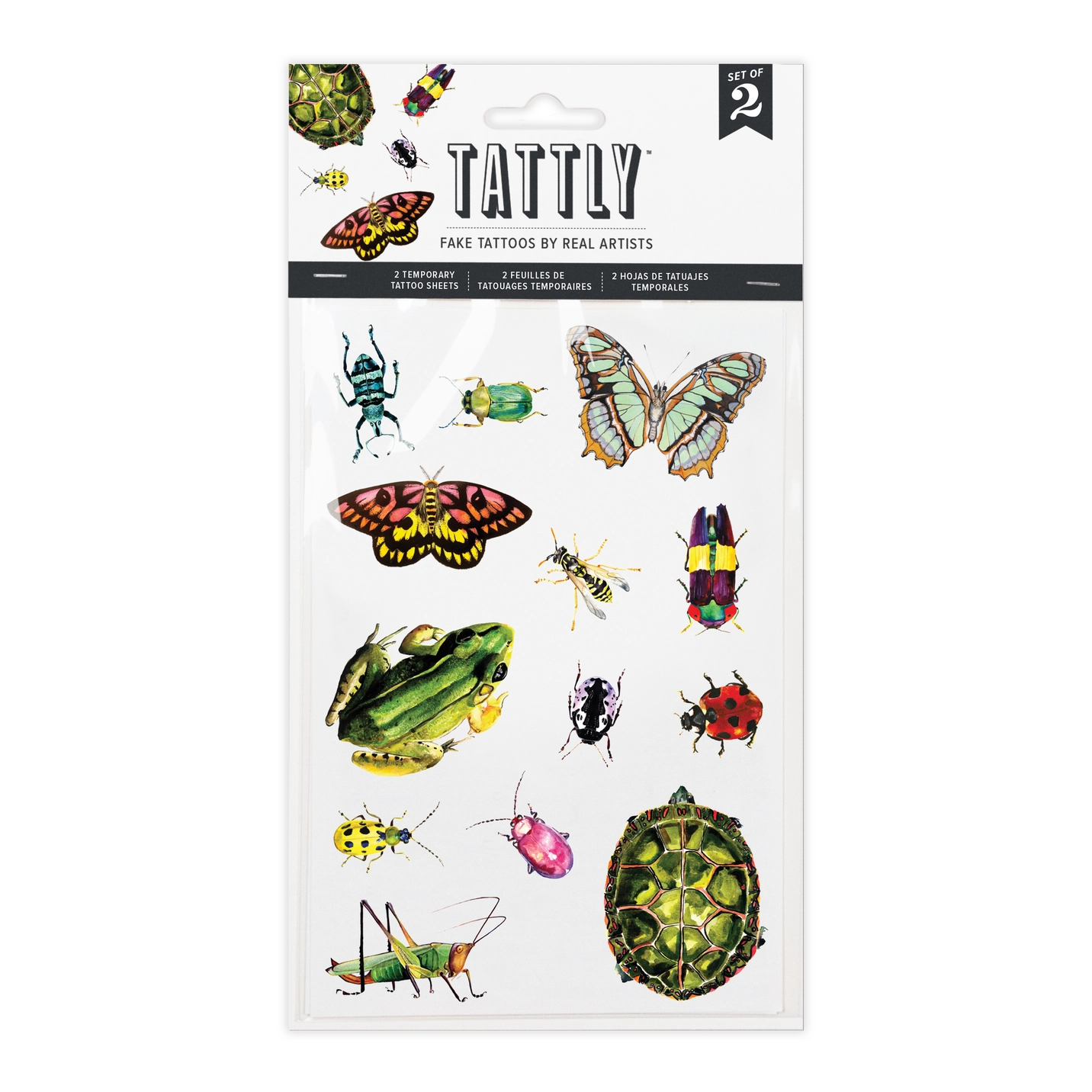 Critters on the Move Insect Tattly Tattoo Sheets Set of 2