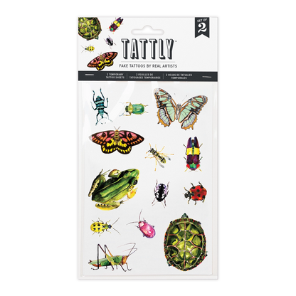 Critters on the Move Insect Tattly Tattoo Sheets Set of 2