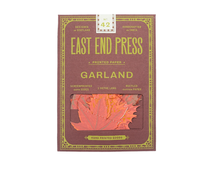 Autumn Leaves Sewn Garland