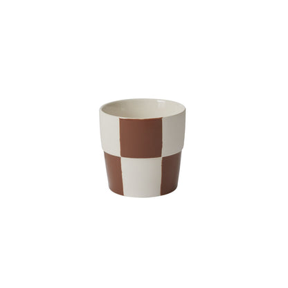 Checkerboard Pot - Terracotta 5 inch