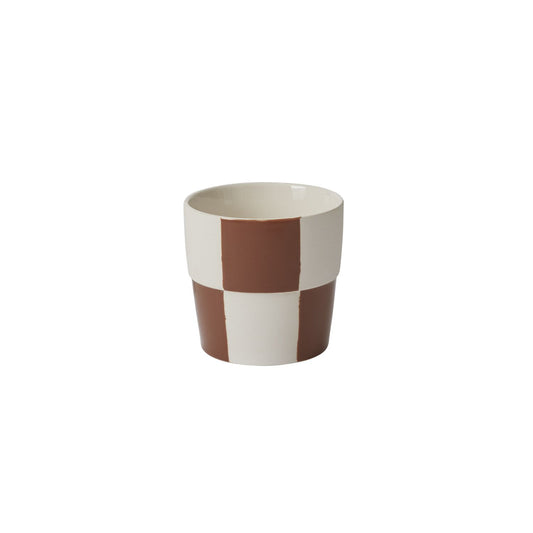 Checkerboard Pot - Terracotta 5 inch