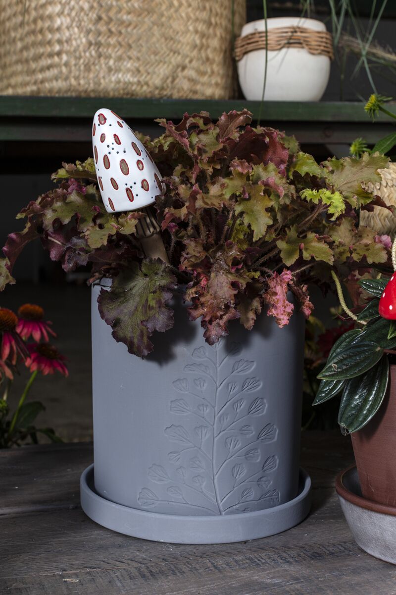 Spore White Mushroom Plant Stick