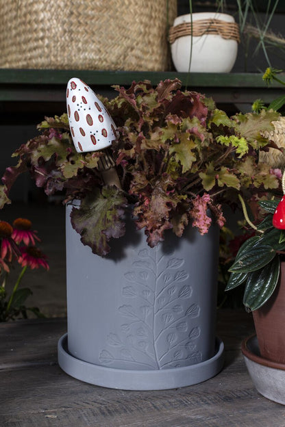 Spore White Mushroom Plant Stick