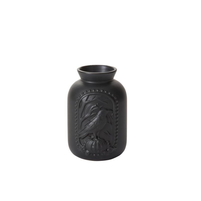 Black Magic Raven Vase