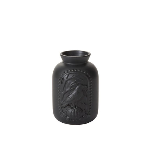 Black Magic Raven Vase